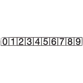Self Adhesive Fire Hydrant Sign Numbers 0-9