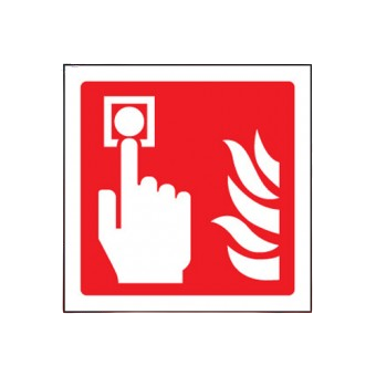 100mm X 100mm Self Adhesive Fire Alarm Sign