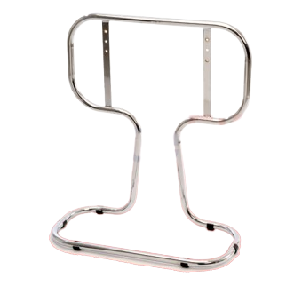 Double Chrome Tubular Fire Extinguisher Stand