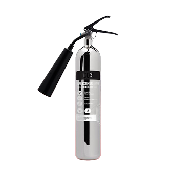 Contempo Polished 2Kg Co2 Fire Extinguisher