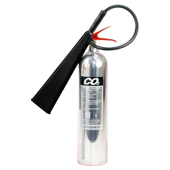 Contempo Polished 5Kg Co2 Fire Extinguisher