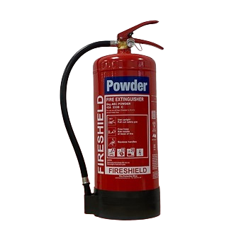 FireShield 6Kg ABC Dry Powder Fire Extinguisher - 43A 233B C