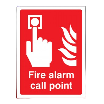 200mm X 275mm Self Adhesive Fire Alarm Call Point Sign