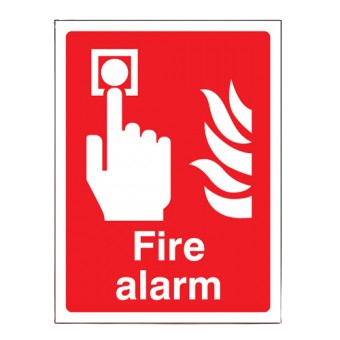 400mm X 300mm Self Adhesive Fire Alarm Sign