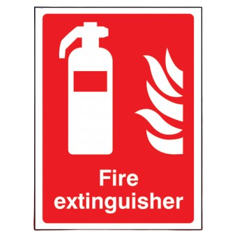 400mm X 300mm Self Adhesive Fire Extinguisher Point Sign