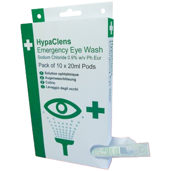 HypaClens Emergency Eye Wash Dispenser (10 x 20ml pods)