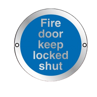 80mm X 80mm Prestige Anodized Aluminium Fire Door Keep Locked Shut (Silver)