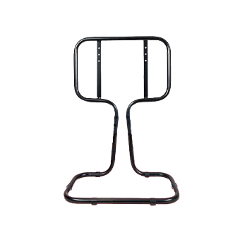 Double Black Tubular Fire Extinguisher Stand