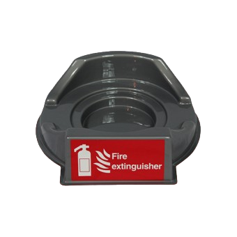 Single Grey Fire Extinguisher Plinth