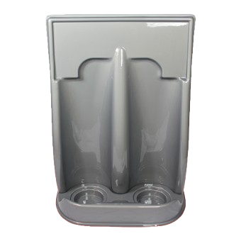 Plastic Double Grey Fire Extinguisher Stand
