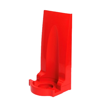 Single Red Modular Flat Pack Fire Extinguisher Stand