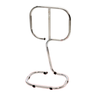 Single Chrome Tubular Fire Extinguisher Stand