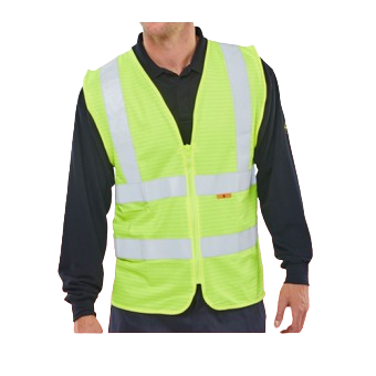 Fire Retardant Hi-Vis Saturn Yellow Waistcoat