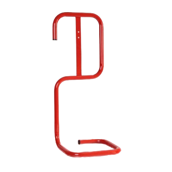 Single Red Tubular Fire Extinguisher Stand