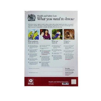 A3 Health & Safety Law Poster