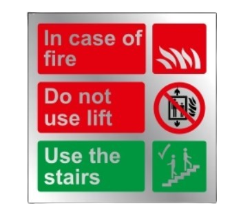 150mm x 150mm Prestige Do Not Use Lift Sign