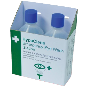 HypaClens Value Emergency Eye Wash Station (2x500ml)