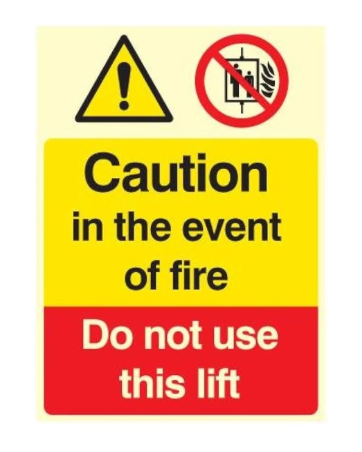 Do Not Use Lift Sign